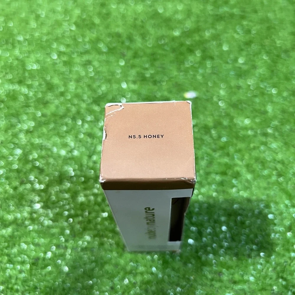 nude by nature foundation N5.5 Honey full coverage foundation Satin matte finish